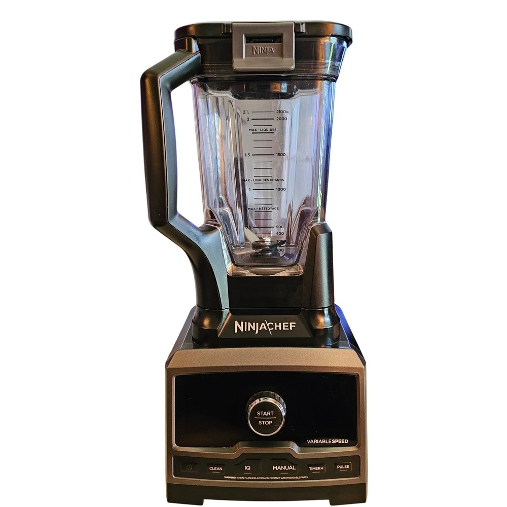 Ninja Chef High-Speed Blender 6 Qt Pitcher 1500W CT800 iQ Variable Speed Works